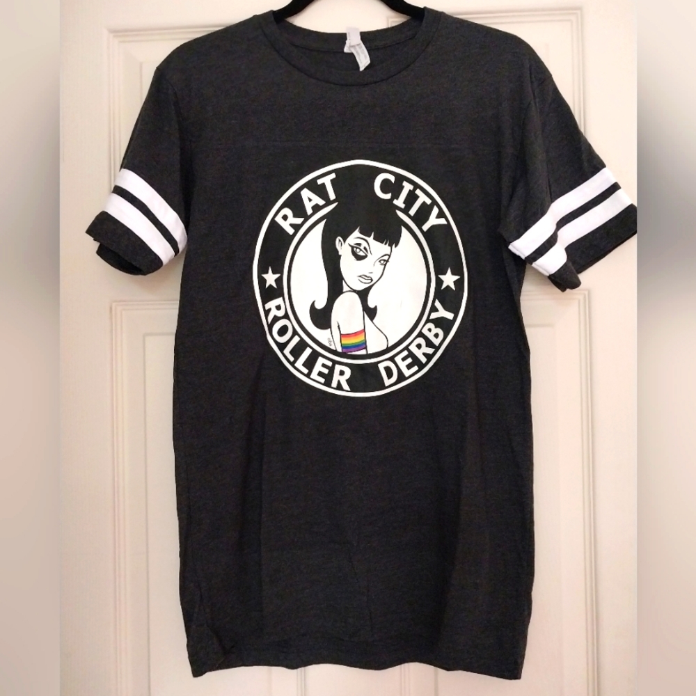 Pride Rat City Roller Derby Tee Sz S